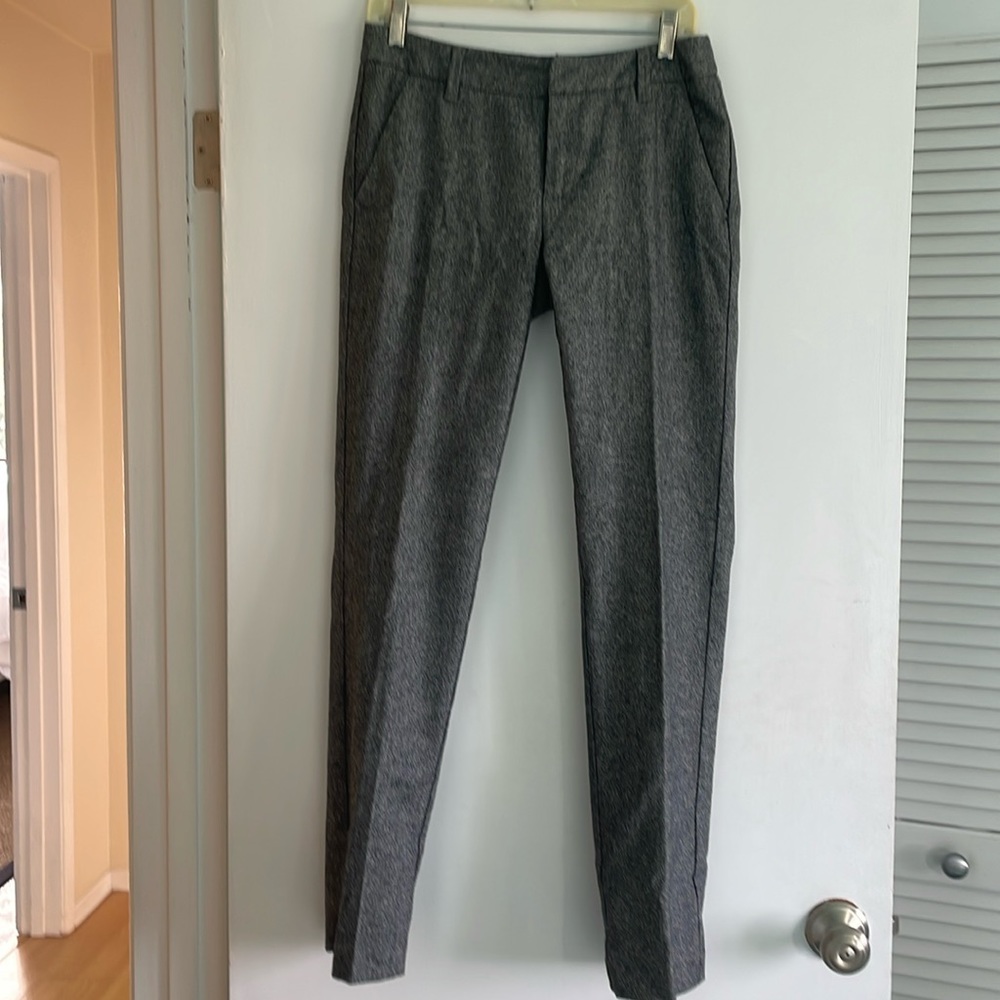 Fully lined tweed straight leg pants